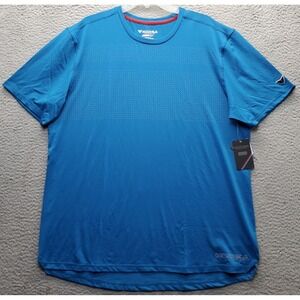 Korsa By Road Runner Sports Running T-Shirt‎ Mens XXL Blue Performance Stretch